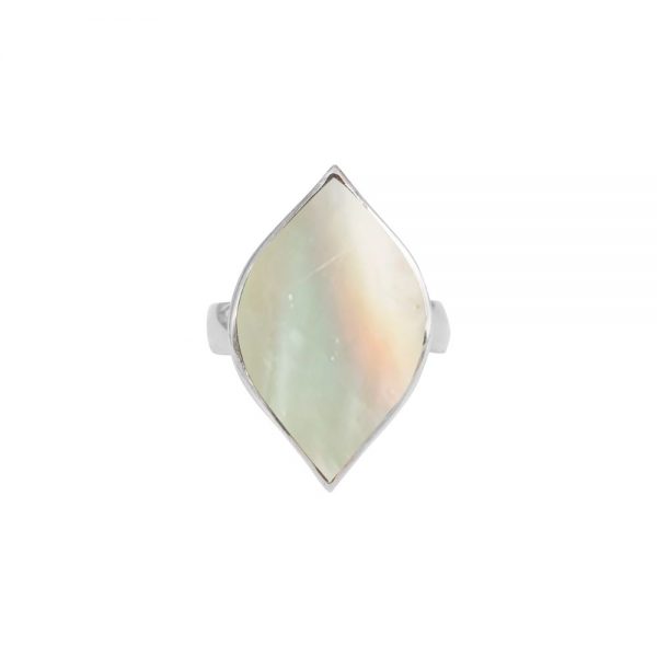 Silver Mother of Pearl Ring