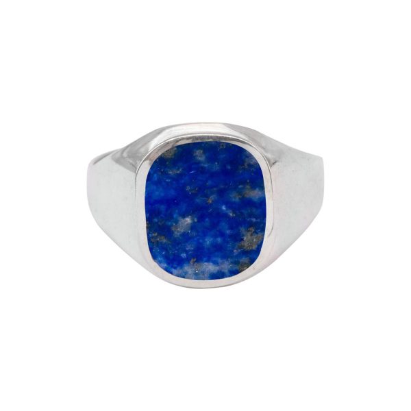 Silver Lapis Signet Ring