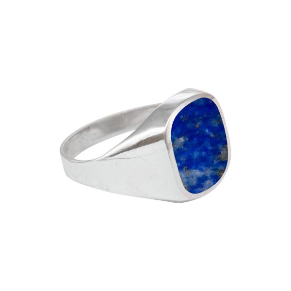 Silver Lapis Signet Ring