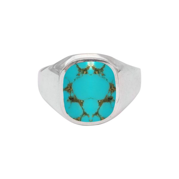 Silver Turquoise Signet Ring