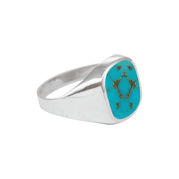 Silver Turquoise Signet Ring