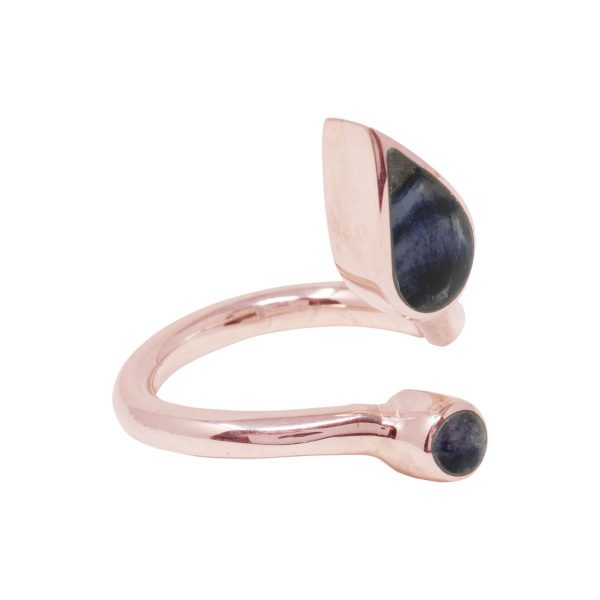 Rose Gold Blue John Ring