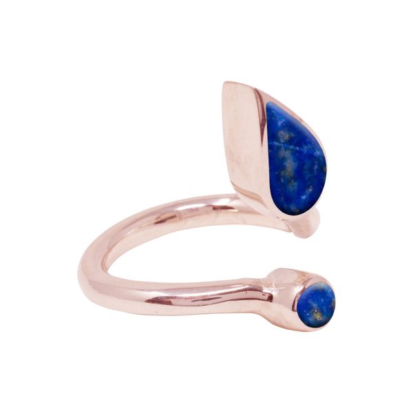 Rose Gold Lapis Ring