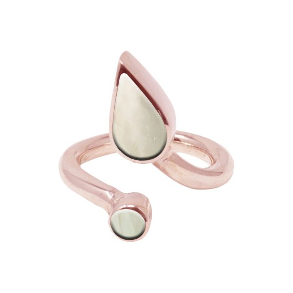 Rose Gold Mother of Pearl Ring