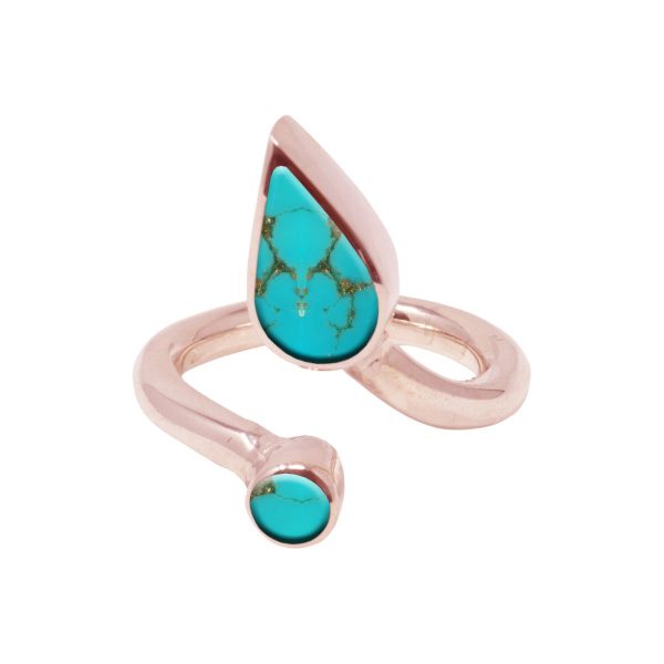 Rose Gold Turquoise Ring