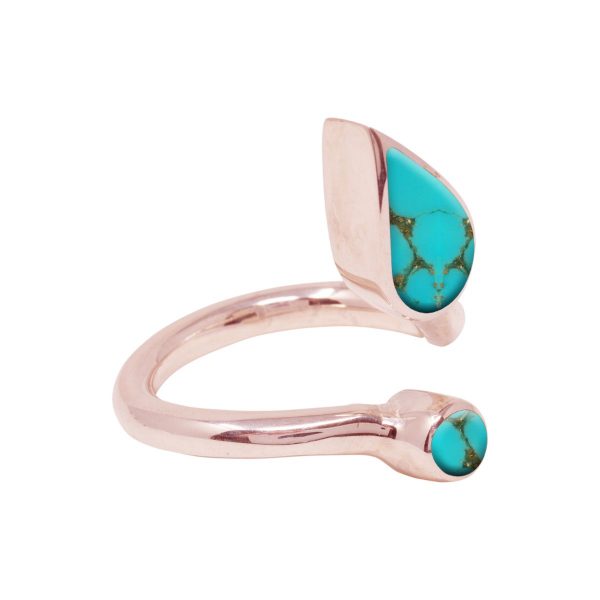 Rose Gold Turquoise Ring