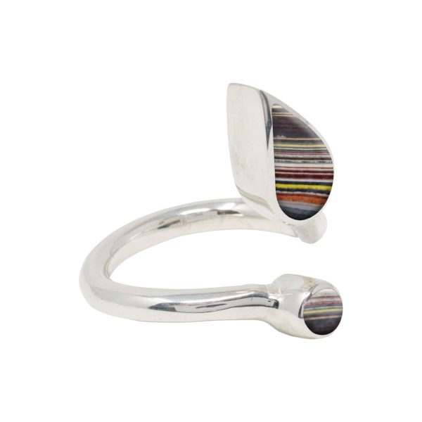 Silver Fordite Ring