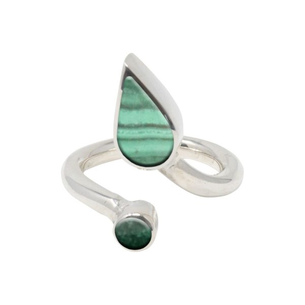 Silver Malachite Ring