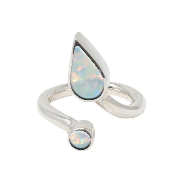 Silver Opalite Sun Ice Ring