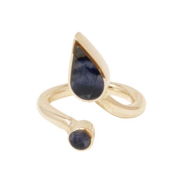 Yellow Gold Blue John Ring