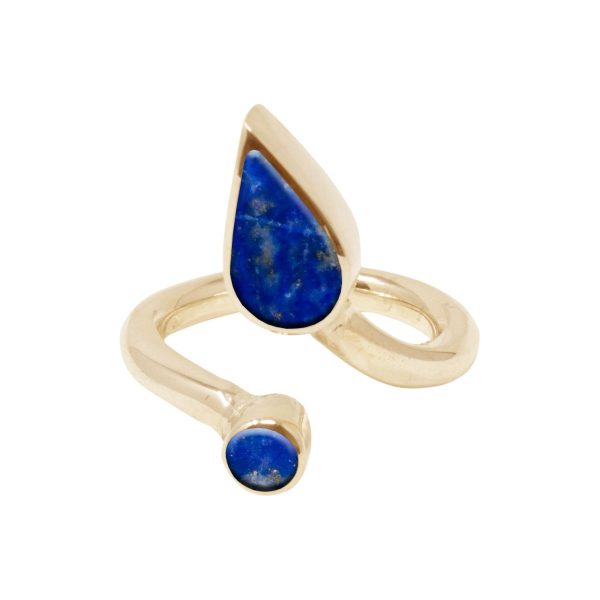 Yellow Gold Lapis Ring