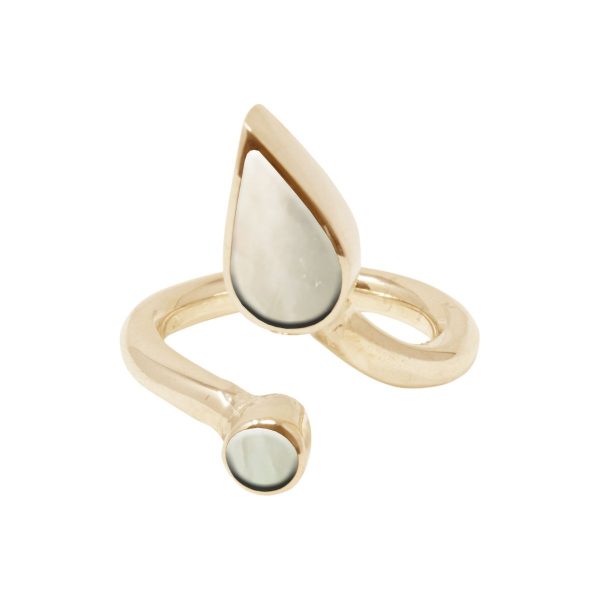 Yellow Gold Mother of Pearl Ring