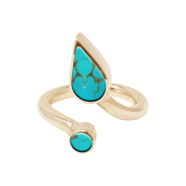 Yellow Gold Turquoise Ring