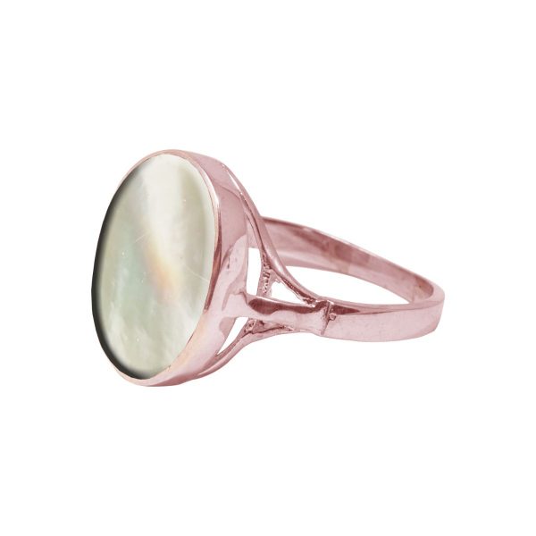 Rose Gold Mother of Pearl Oval Ring