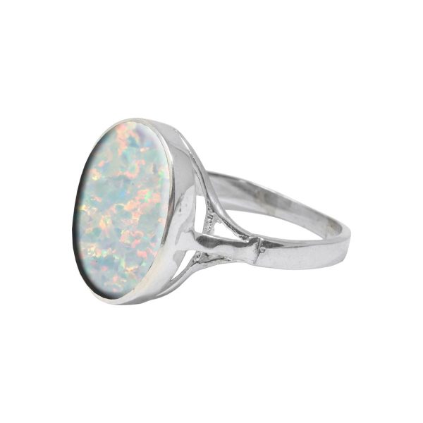 Silver Opalite Oval Ring