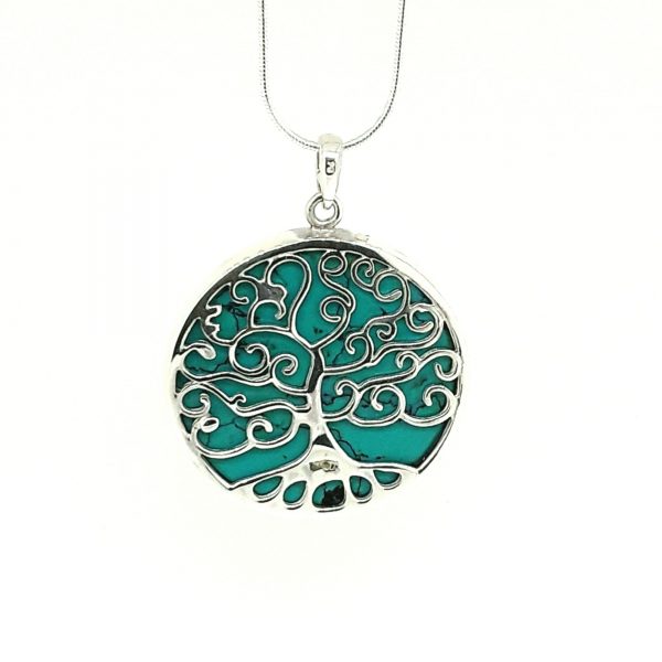 Silver tree of life pendant