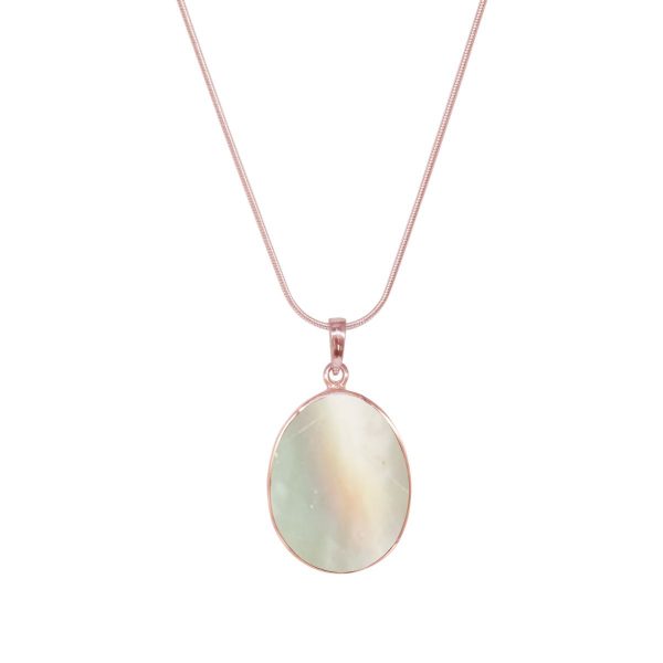 Rose Gold Mother of Pearl Tree of Life Pendant
