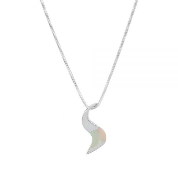 White Gold Mother of Pearl Pendant