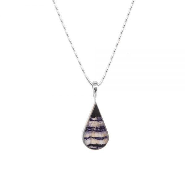 Silver Blue John Pendant