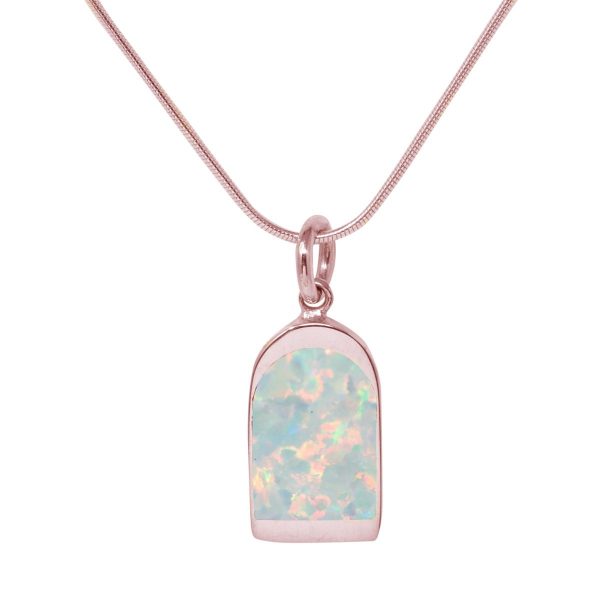 Rose Gold Opalite Sun Ice Pendant