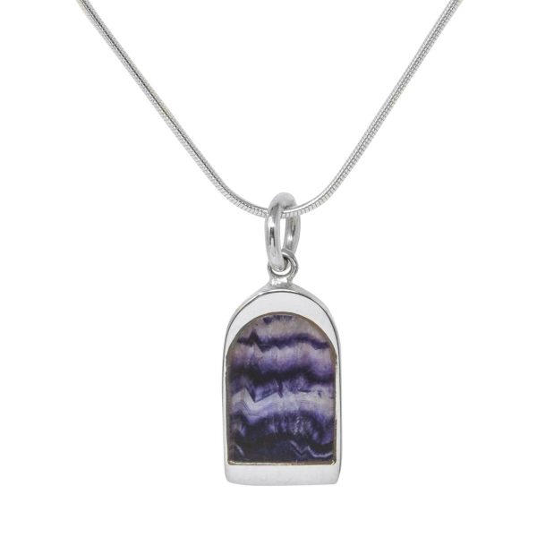 Silver Blue John Pendant