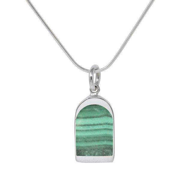 Silver Malachite Pendant