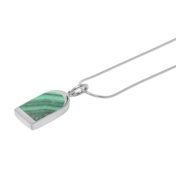 Silver Malachite Pendant