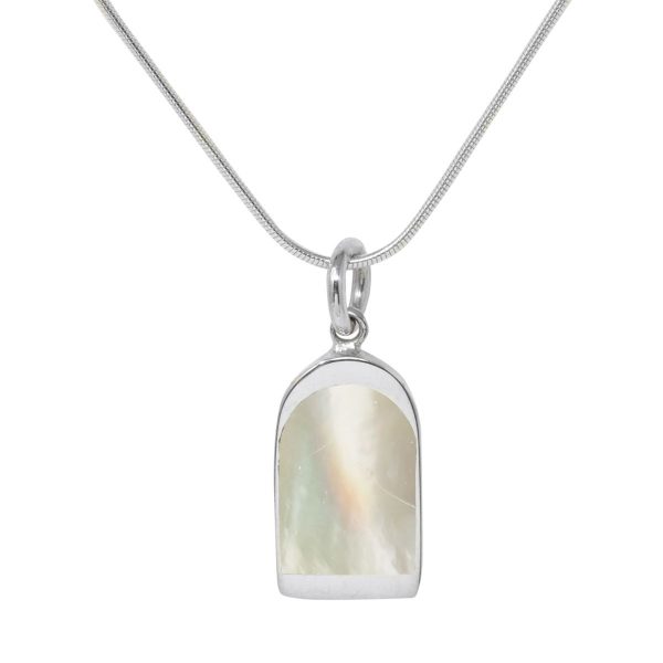 White Gold Mother of Pearl Pendant