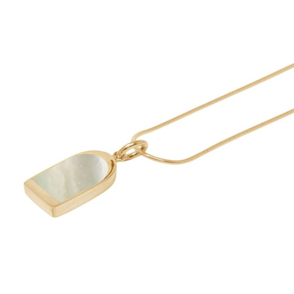 Yellow Gold Mother of Pearl Pendant