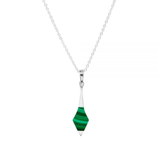 Silver Malachite Pendant