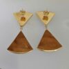 Fabulous Double Drop 9ct Gold & Blue John Earrings - Image 3