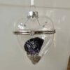 Pretty Heart Shaped Blue John Bauble